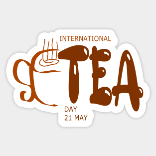 International Tea Day Sticker